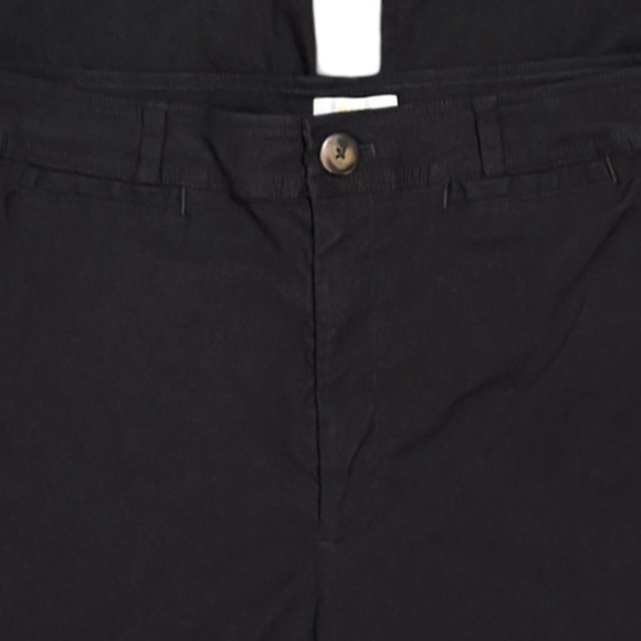 Maeve by Anthropologie Black High Waist Wide Leg Ankle Pants Linen Blend Size 33 - Picture 5 of 11